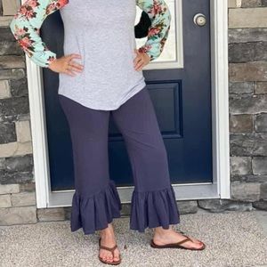 Matilda Jane! Women’s Big Ruffle -SpaceOdysseyGrey